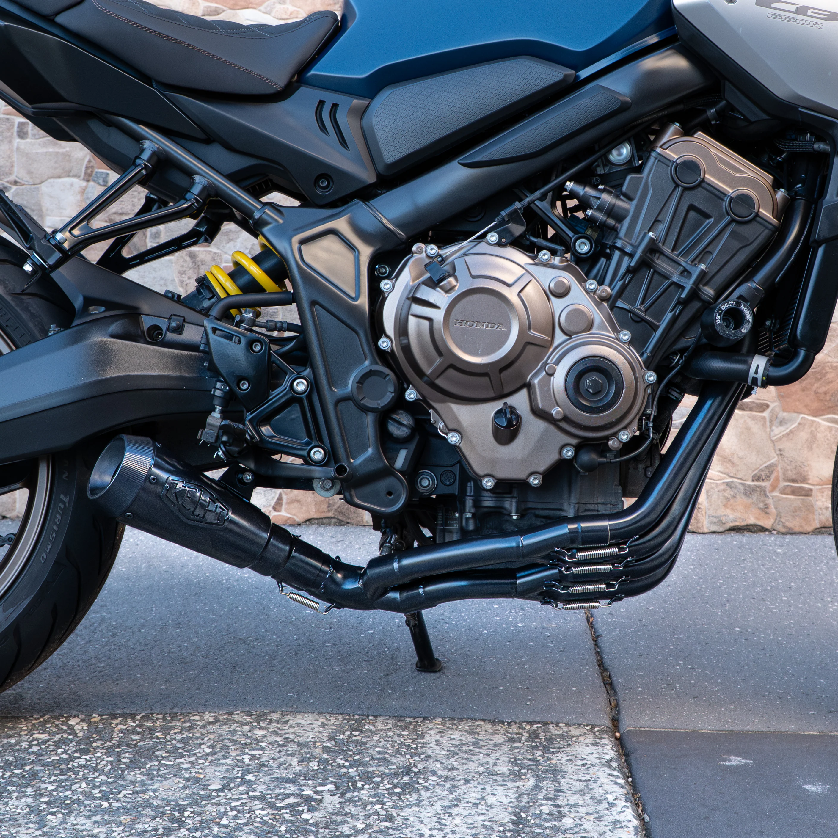 HONDA CB650R/CBR650R STAINLESS FULL EXHAUST SYSTEM (2014-2025+) - Image 4