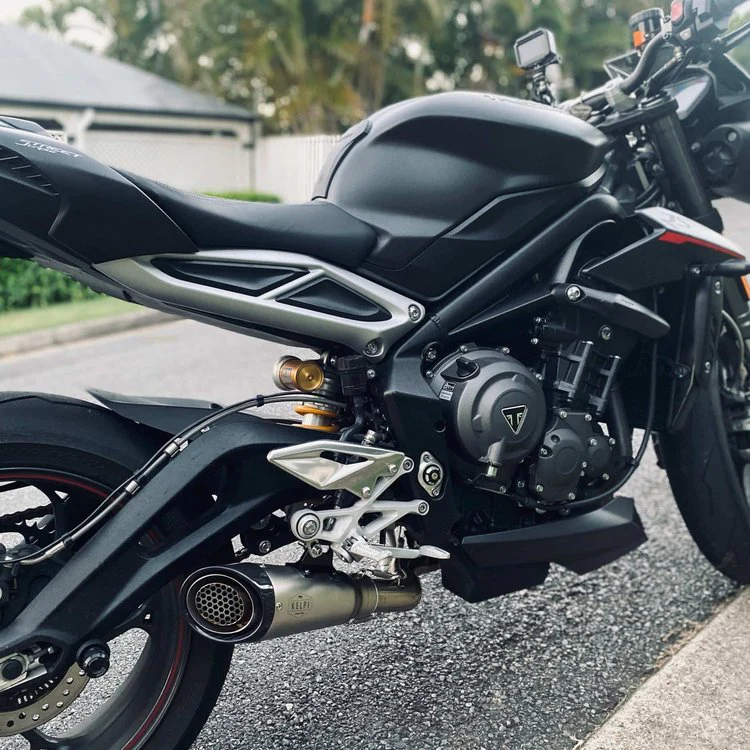 TRIUMPH 765/660 (2017-2022) STREET TRIPLE SLIP-ON EXHAUST - Image 10