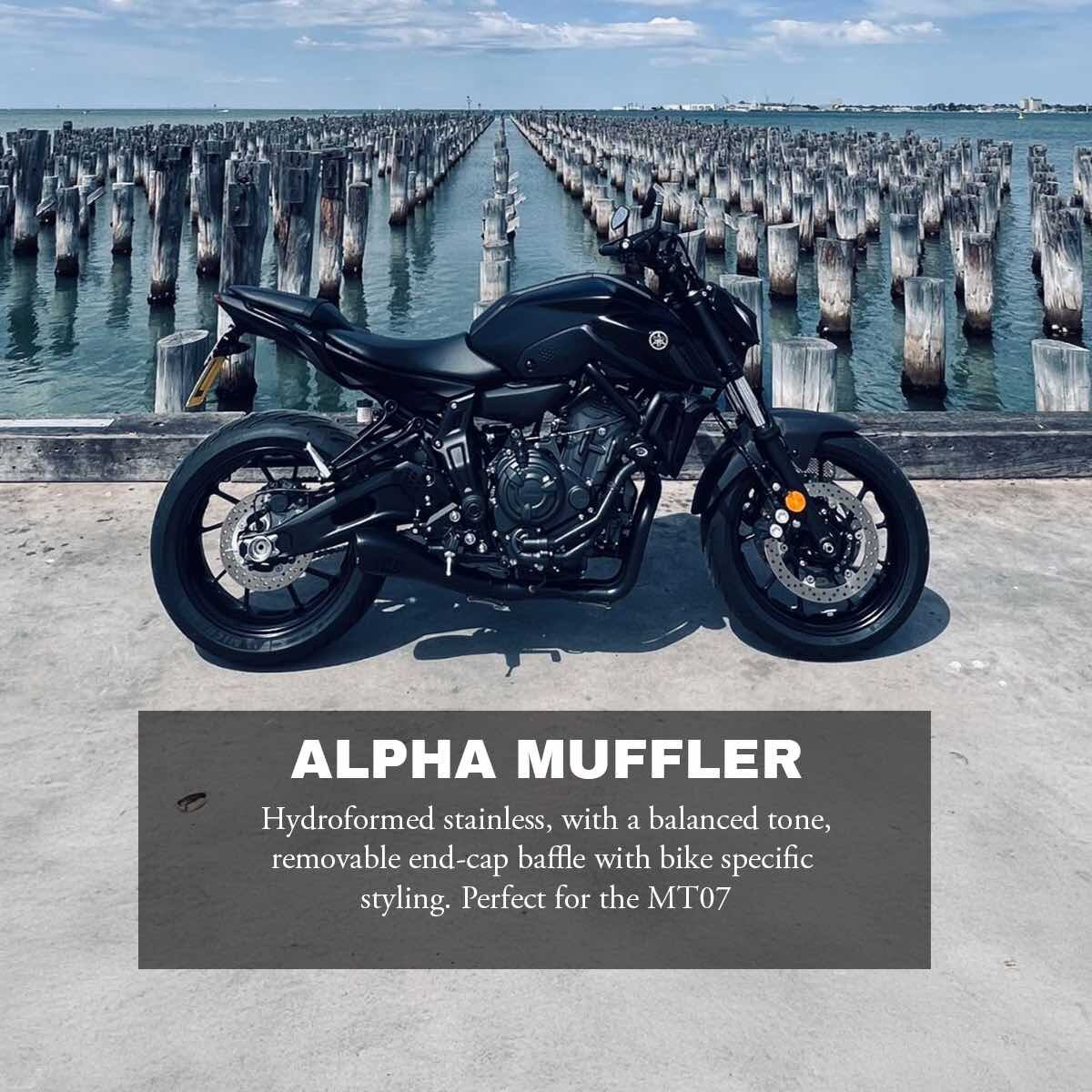 YAMAHA MT07 (2014-2026+) FULL STAINLESS EXHAUST SYSTEM - Image 6