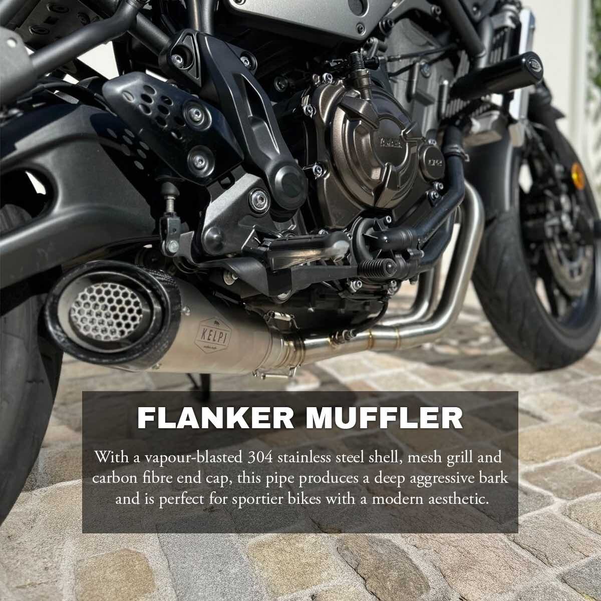 YAMAHA XSR700 (2016-2025) FULL STAINLESS EXHAUST SYSTEM - Image 5